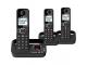 Alcatel ATL1423556 Digital Triple Cordless Phone with Ans. Machine & Smart Call Block - Black
