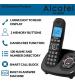 Alcatel ATL1425222 Big Button Twin Digital Cordless Phone with Answering Machine, Black