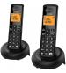 Alcatel ATL1427332 Digital Twin Cordless Phone with Answering Machine & Call Block - Black