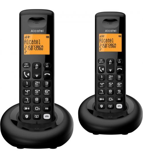 Alcatel ATL1427332 Digital Twin Cordless Phone with Answering Machine & Call Block - Black