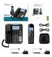 AmpliComms ATL1423464 BigTel Digital Cordless Phone with Amplified Audio & Ans. Machine - Black