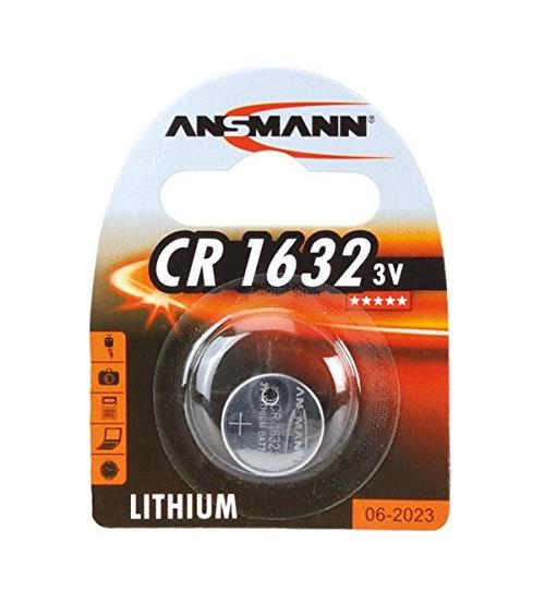 Ansmann 1516-0004 CR1632 3V Lithium Coin Cells Carded 1