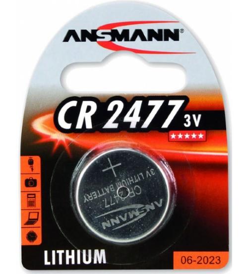 Ansmann 1516-0010 CR2477 3V Lithium Coin Cells Carded 1
