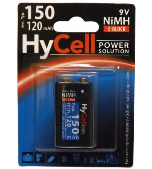Ansmann 5035322 HyCell PP3 9V 150mAh NiMH Rechargeable Batteries Carded 1