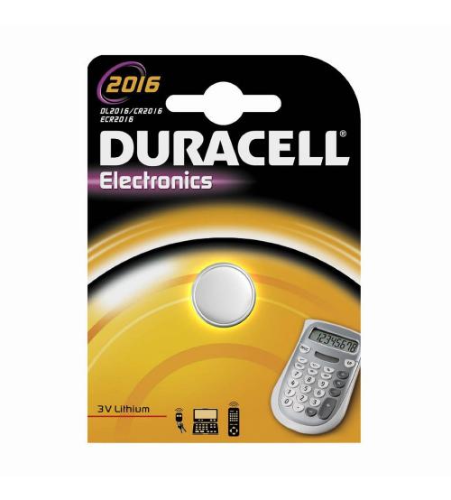 Duracell CR2016-C1 3V Lithium Coin Cells Carded 1