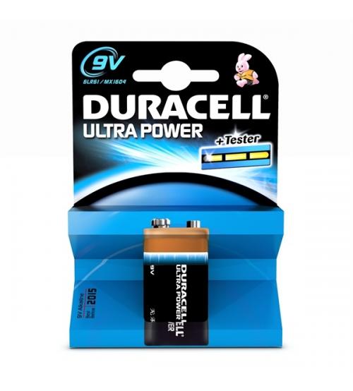 Duracell MX1604B1 Ultra Power Rechargeable PP3 9V Batteries Carded 1