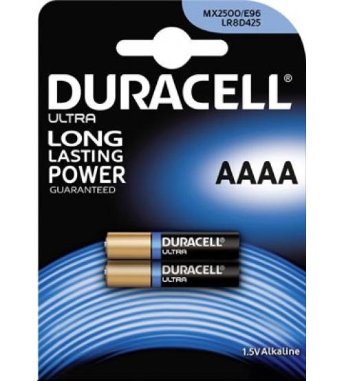 Duracell MX2500-C2 Alkaline 1.5V AAAA Batteries Carded 2