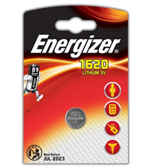 Energizer 632315 CR1620 3V Lithium Coin Cells Carded 1