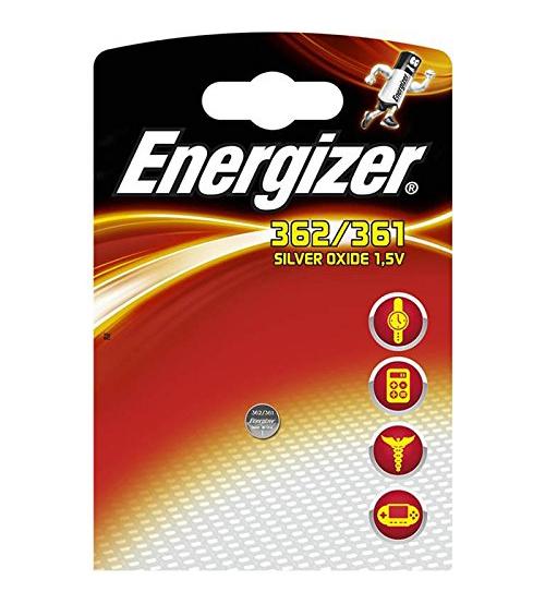 Energizer 634977 362/361 Silver Oxide 1.55V Watch Battery Carded 1