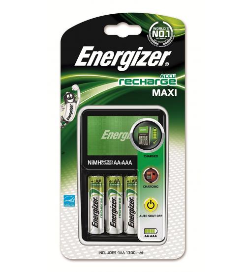 Energizer 635045 Maxi Charger with 4x AA 1300mAh Batteries