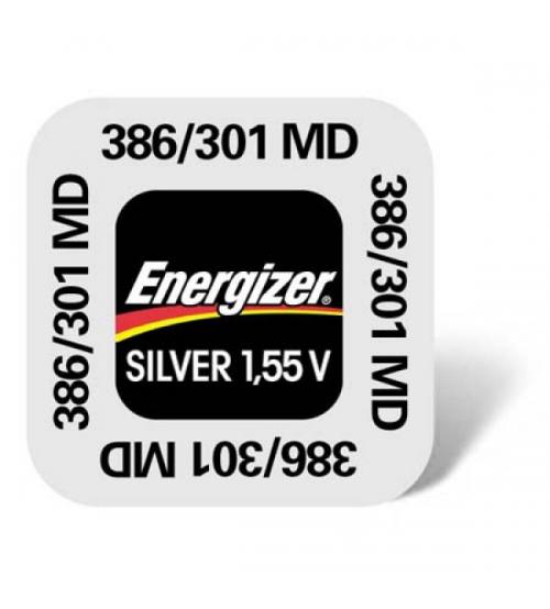 Energizer 635707 386/301 Silver Oxide 1.55V Watch Battery Carded 1