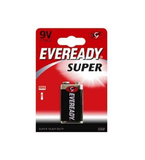 Energizer 637065 Eveready Super 9V Standard Zinc Batteries Carded 1