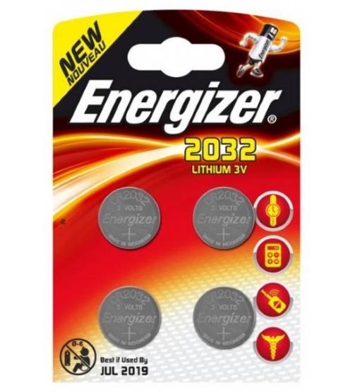 Energizer 637762 CR2032 3V Lithium Coin Cells Carded 4