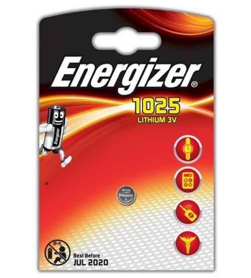 Energizer E300163500 CR1025 3V Lithium Coin Cells Carded 1