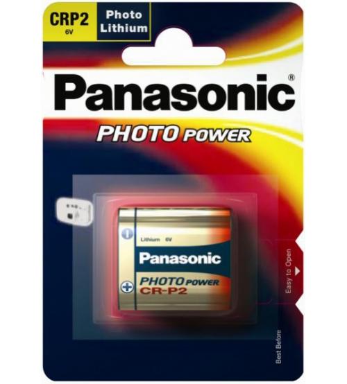Panasonic CR-P2L/1BP 6V Photo Lithium Battery Carded 1