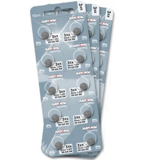 Rayovac RAY301QMP Silver Oxide 1.55V Watch Battery Carded 10