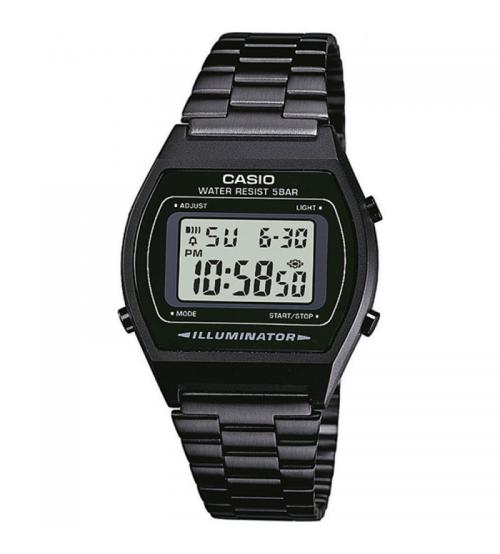 Casio B640WB-1AEF Classic Digital Watch with Stainless Steel Band - Black