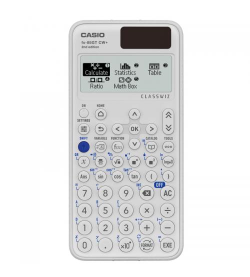 Casio FX85GTCW+EWW ClassWiz GCSE Scientific Calculator Dual Powered - White