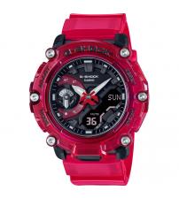 Casio GA-2200SKL-4AER G-Shock Watch Skeleton Sound Waves Series - Red