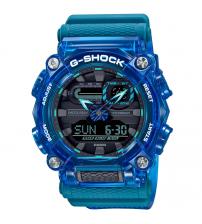 Casio GA-900SKL-2AER G-Shock Watch Skeleton Sound Waves Series - Blue