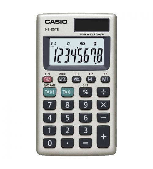 Casio HS85TE-SB Pocket Calculator with Tax Calculations