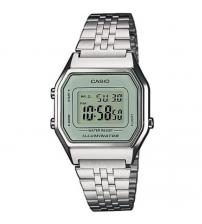 Casio LA680WEA-7EF Ladies Digital Watch White Face - Silver