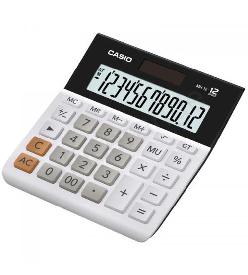 Casio MH12-WES Wide 12 Digit Calculator - White