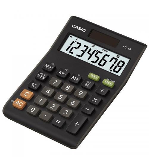 Casio MS8BS 8 Digit Desk Calculator with Tax Calculations