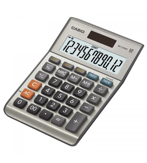Casio MS120BM 12 Digit Desk Calculator with Tax Calculations