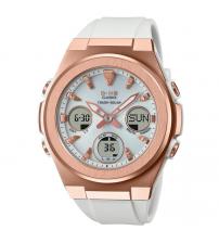 Casio MSG-S600G-7AER Baby-G Tough Solar Watch - White & Rose Gold