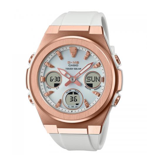 Casio MSG-S600G-7AER Baby-G Tough Solar Watch - White & Rose Gold