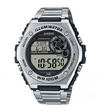 Casio MWD-100HD-1AVEF Mens Classic Sports Style Watch with Stainless Steel Bracelet