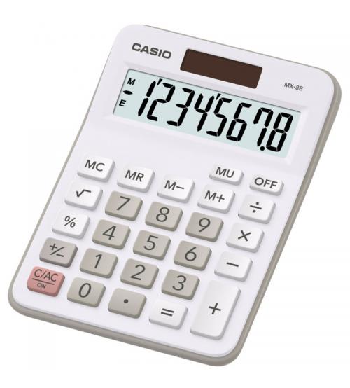 Casio MX8B-WE Multi Functional 8 Digit Desk Calculator