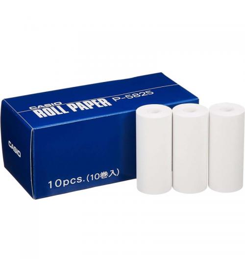 Casio P5825 Paper Rolls For Printing Calculator - 10 Pack