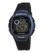 Casio W-210-1BVES Mens Digital Resin Strap Watch - Black