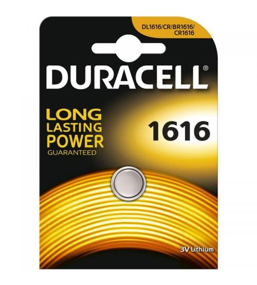 Duracell CR1616-C1 3V Lithium Coin Cells Carded 1