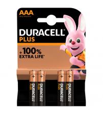 Duracell MN2400PLUS-B4 Duracell Plus 100% Alkaline Battery AAA Size