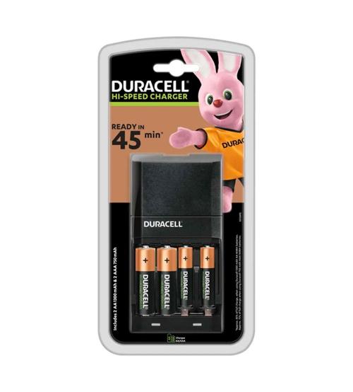 Duracell S6374 45 Minute Charger CEF27 + 2 x AA & AAA Batteries