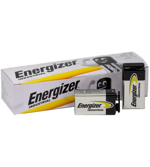 Energizer 636109 Industrial Alkaline PP3 9V Size Batteries (Pack of 12)