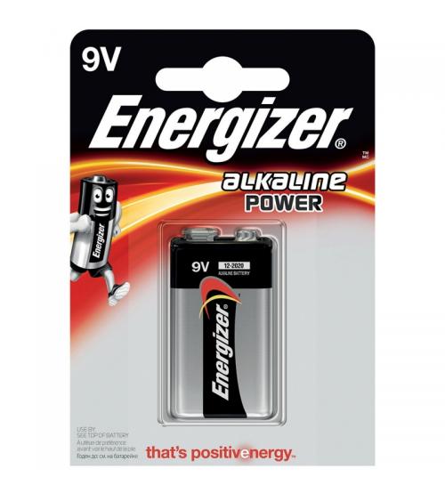 Energizer E300127700 PP3 9V Size Alkaline Batteries Carded 1