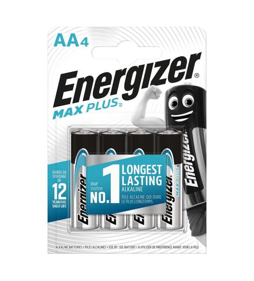 Energizer S13457 AA MaxPlus Alkaline Batteries - Pack of 4