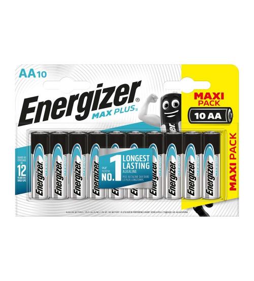 Energizer S13458 AA MaxPlus Alkaline Batteries - Pack of 10
