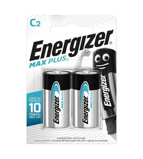 Energizer S13461 C Size MaxPlus Alkaline Batteries - Pack of 2
