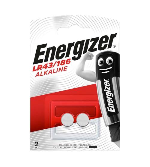 Energizer S3282 1.5V LR43/186 Alkaline Coin Cell - Pack of 2
