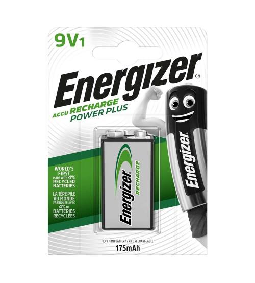 Energizer S624 9V 175mAh Recharge Power Plus Batteries - Pack of 1
