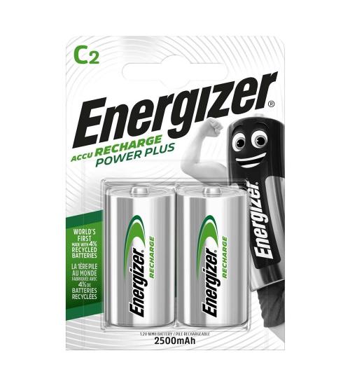 Energizer S633 C Size 2500mAh Recharge Power Plus Batteries - Pack of 2