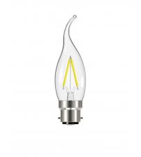 Energizer S12853 2.4W 250LM B22 Candle Filament LED Bulb - Warm White
