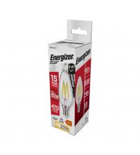 Energizer S12856 5W 470LM E14 Candle Filament LED Bulb - Warm White