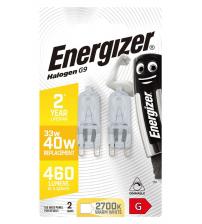 Energizer S5410 ECO 33W G9 Capsule Dimmable Halogen Light Pack of 2