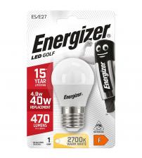 Energizer S8696 6W 470LM Golf E27 LED Bulb - Warm White